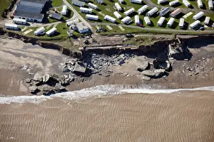 Yorkshire from the Air Collection: Coastal erosion at Fort Godwin 28503_001