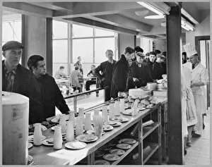 Workmen Collection: Coryton Refinery cafeteria JLP01_067_26