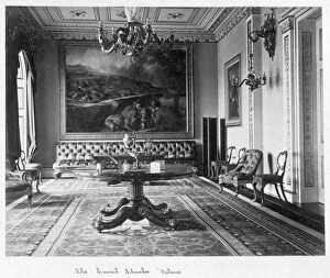 Historic views of Osborne Collection: The Council Chamber, Osborne House c. 1890 D880037