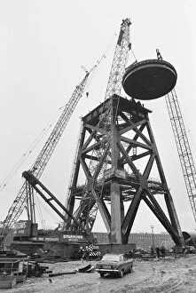 Marine Engineering Works Collection: Cranes building cranes JLP01_08_093214
