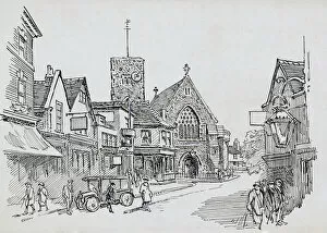 C G Harper Illustrations Collection: Dartford High Street CGH01_01_0628
