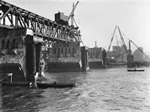 Cranes Collection: Demolition of Waterloo Bridge CXP01_01_101
