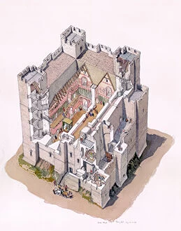 Castles Illustrations Collection: Dover Castle Keep c. 1190 N090100