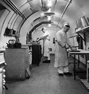 In the kitchen Collection: Dover Castle wartime tunnels 1945 N880017