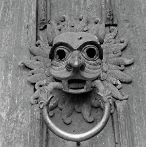 Cathedral Collection: Durham Cathedral door knocker a98_05177