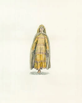 People in the Past Illustrations Collection: Edith of Wessex c. 1066 IC008 / 035