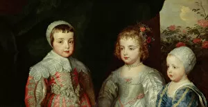 Royal portraits Collection: The Three Eldest Children of Charles I J920099