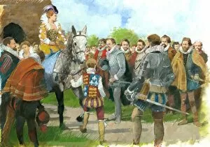 Horse Collection: Elizabeth I being welcomed to Kenilworth Castle N090094