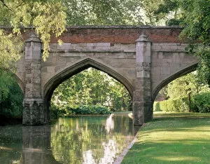 Eltham Palace gardens Collection: Eltham Palace bridge J990133
