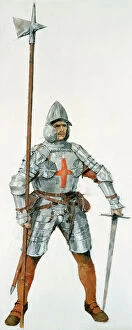Armour Collection: English soldier, Battle of Flodden Field J970046