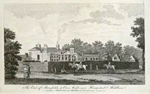 Kenwood House exteriors Collection: Engraving of Kenwood House N110150