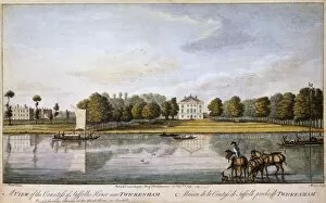 Artwork at Marble Hill Collection: Engraving of Marble Hill House J900203