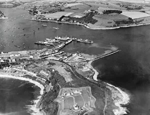 Pendennis and St Mawes Castles Collection: Falmouth Harbour EPW055832