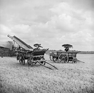 Farming and rural economy Collection: Farm wagons, Norfolk a98_15161