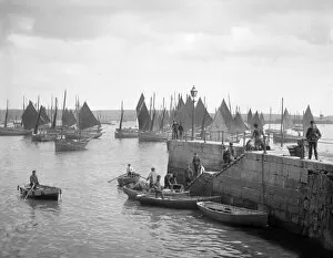 Historic Collection: Fishermen, Falmouth Pier CC56_00752