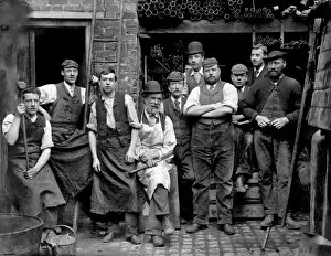 Images Dated 3rd September 2010: Foundrymen of James Hews Ironmongers CC97_02752