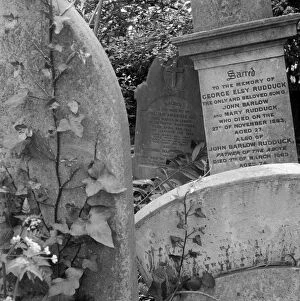 Grave Yard Collection: Gravestones, Highgate Cemetery a073399