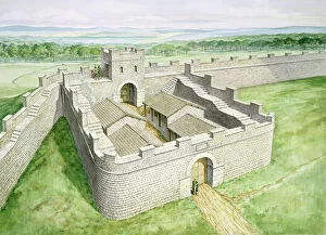 Images Dated 20th April 2010: Hadrians Wall Cawfields Milecastle J980019
