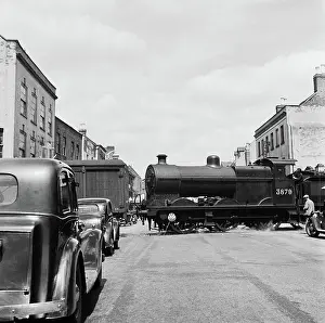 Rail Transport Prints: High Street, Tewkesbury aa80_00135
