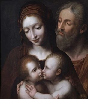 Italian Collection: The Holy Family with the infant St John N070577