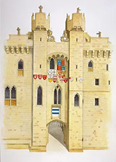 Castles Illustrations Collection: Hylton Castle J050059
