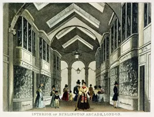 Interior of Burlington Arcade, London c. 1830 J000146