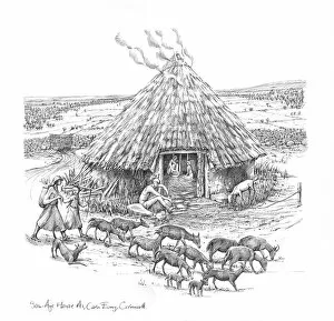 Village Collection: Iron Age Roundhouse N070430