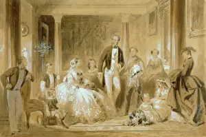 Interior Prints: Janet - Royal Family in the Dining Room at Osborne House K020862