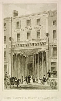 Victorian shopping and dining Collection: John Harvey & Co Ludgate Hill 1840 J000142