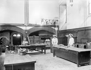 In the kitchen Collection: Kitchen, New College, Oxford, 1901 CC49_00204