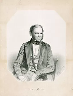 Darwin Collection: Lithograph of Charles Darwin K970239