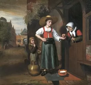 Painting Collection: Maes - The Milkwoman N070482