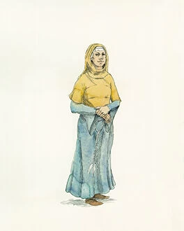 People in the Past Illustrations Collection: Matilda of Flanders c. 1066 IC008 / 036