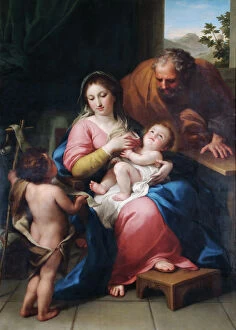 German Collection: Mengs - The Holy Family with the infant St John N070660
