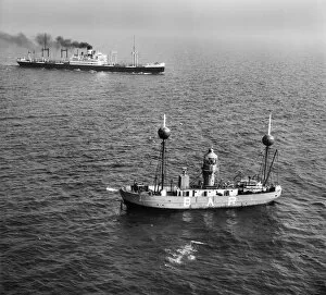 England's Maritime Heritage from the Air Collection: Mersey Bar Lightship EAW008656