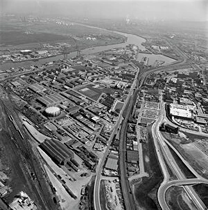 North-East England from the air Collection: Middlesbrough EAW405234