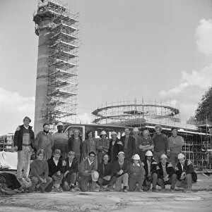 Mosque Collection: Minaret construction team JLP01_09_753519