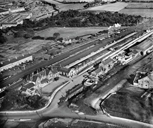 North-East England from the air Collection: Morpeth Station EPW019776