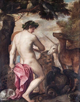 Italian Collection: Orpheus enchanting the animals N070546