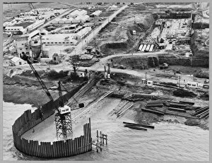 1950s Collection: Outfall works JLP01_01_077_68