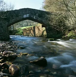 Rural Landscapes Collection: Packhorse bridge, Exmoor K020606