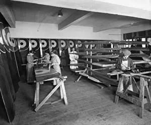 Painting aircraft wings, Waring & Gillow BL23701_012
