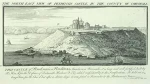 Pendennis and St Mawes Castles Collection: Pendennis Castle engraving N070777