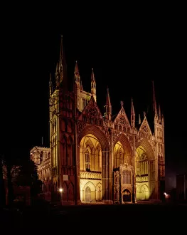 Norman Collection: Peterborough Cathedral J920054
