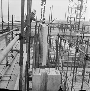 Nuclear Power Station Collection: Placing precast panels JLP01_08_053312
