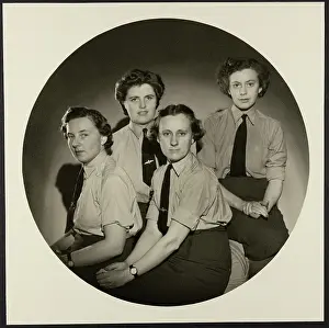 Second World War Prints: Portrait of WAAF personnel from the Stills Department of the RAF's Film Production Unit chp01_07_01_290