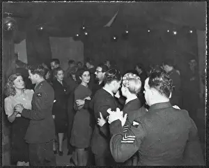 Second World War Prints: RAF and WAAF personnel dancing at the Sergeants Party chp01_07_01_260