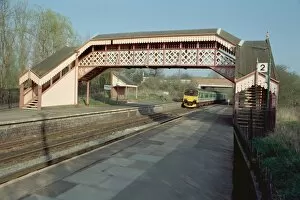 Train Collection: Railway Footbridge, Wilmcote Station