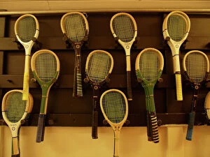 Tennis courts Collection: Real Tennis Racquets PLA01_05_090