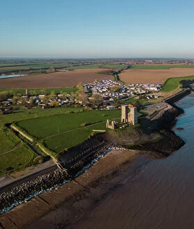 Reculver Towers Collection: Reculver Towers and Roman Fort DP434420